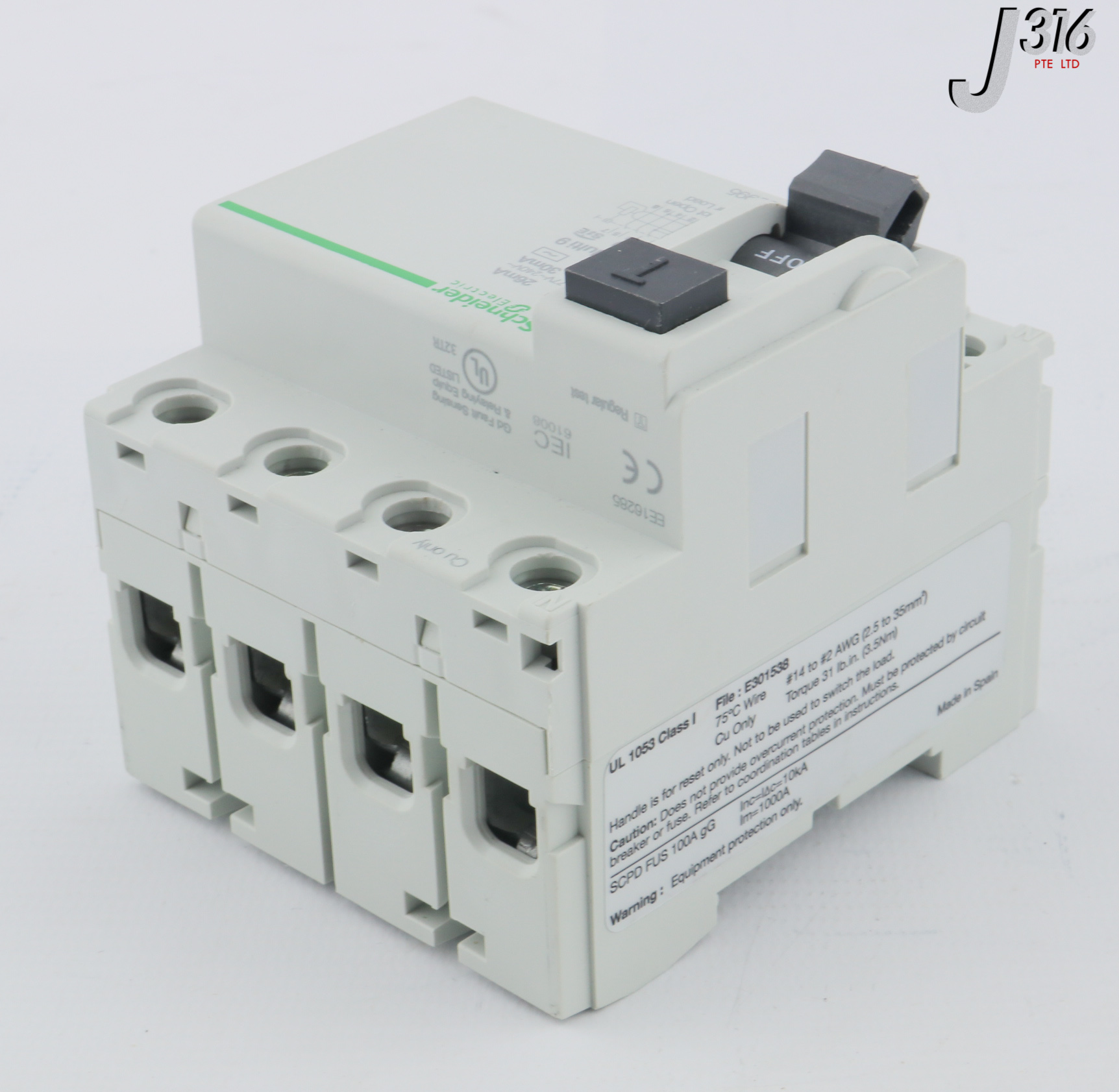 27283 SCHNEIDER ELECTRIC CIRCUIT BREAKER, MULTI 9, GFP30, 63A